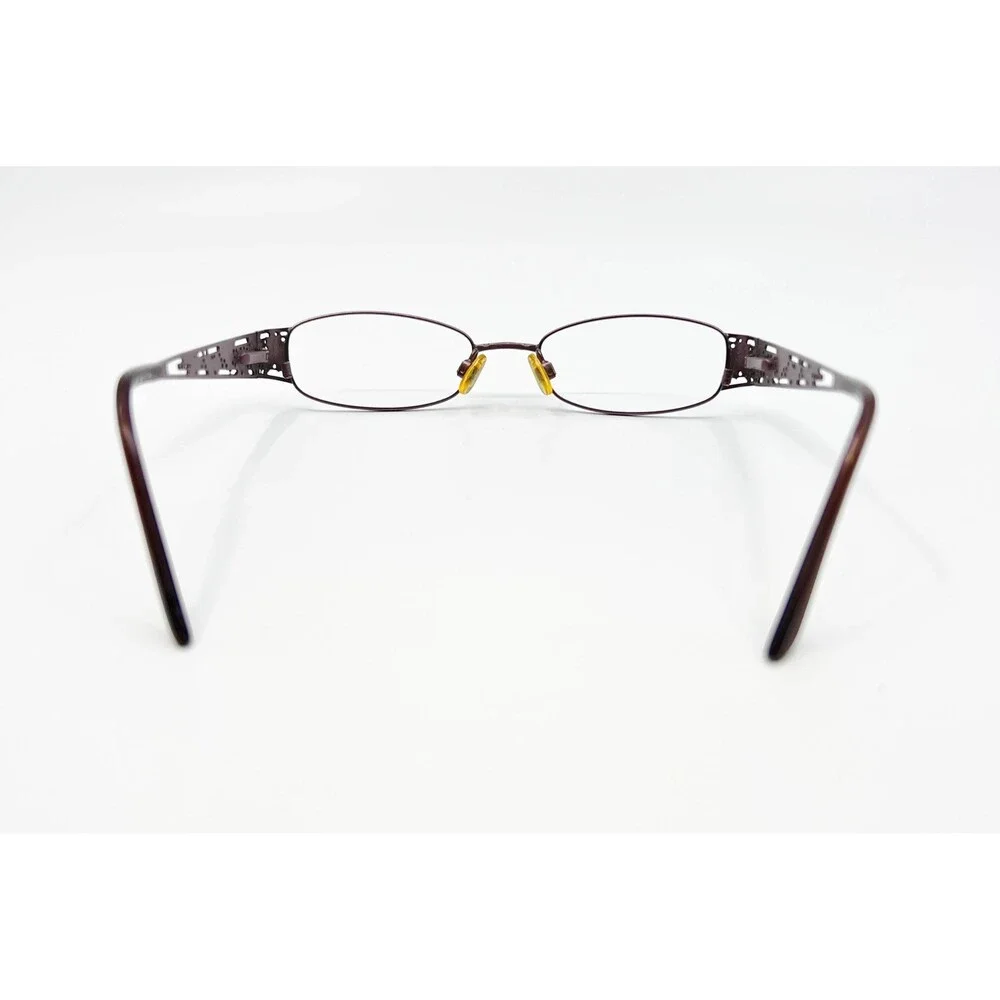 Unbranded Eyeglasses Womens Brown Floral Filigree Temple S7173 48-17-130